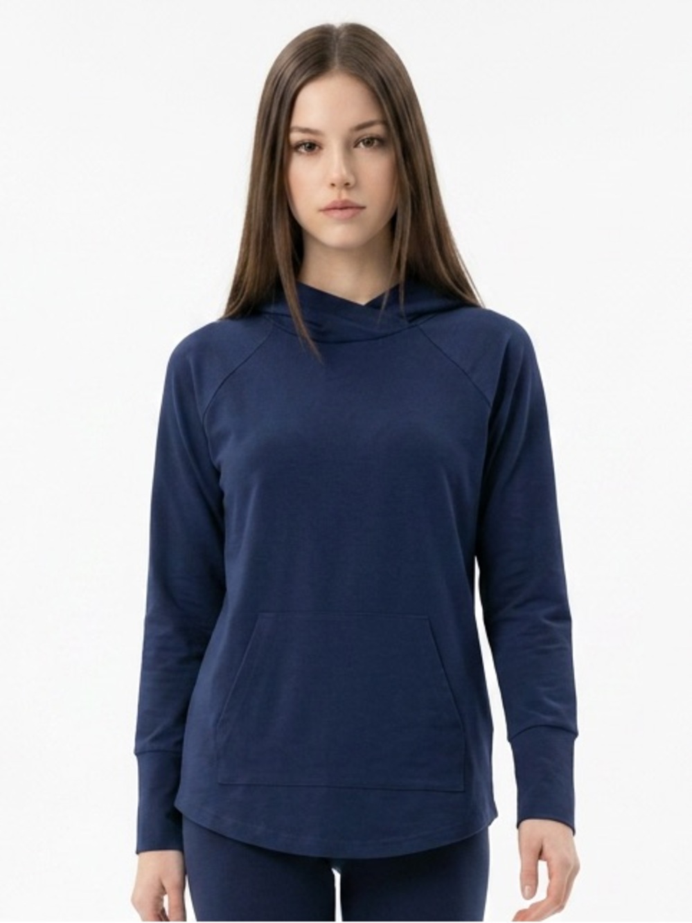 Women's Navy Lightweight Pullover Hoodie - Everyday Comfort LuLaRoe Amber